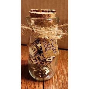 Jar of F**ks (3.4oz) Gift Jar "F**ks to Give" In Glass Bottle‎
